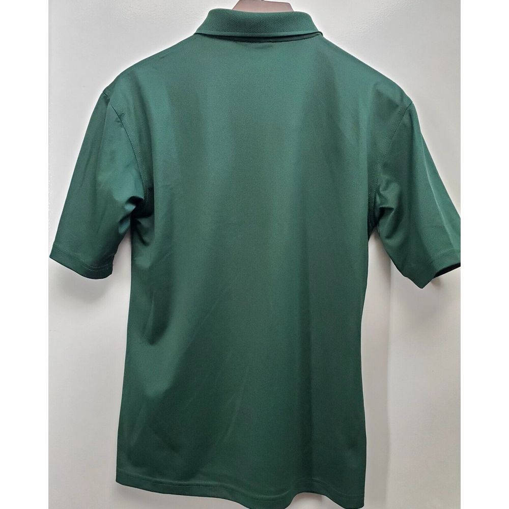 AKWA Polo Shirt Jeep Embroidered White Chest Logo SM Men's Hunter Green Collared - Picture 7 of 13